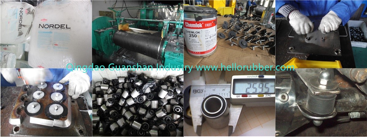 rubber-metal buffer production process