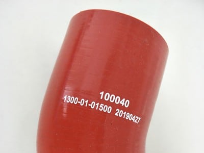 silicone elbow hose with printing